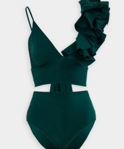 Maygel Coronel Orilla Two-Piece Swimsuit In Green