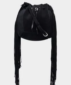 Isabel Marant Oskaf Shoulder Bag In Black Just In