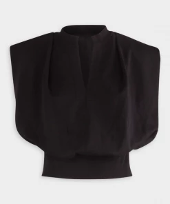 3.1 Phillip Lim Just In Sleeveless French Terry Top In Black