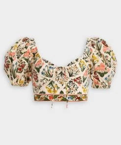 Agua By Agua Bendita Palmarosa Crop Top In Magdalena Amanecer