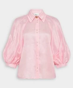Aje. Just In Palms Shirt In Rose Pink