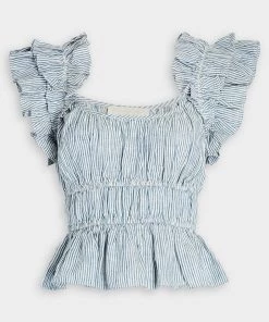 Ulla Johnson Paloma Top In Marine Just In