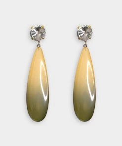Rachel Comey Palombo Earrings In Olive Ombre Just In