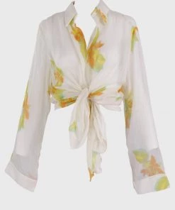 Savannah Morrow Paraiso Sheer Blouse In Emilia