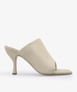 Gia Borghini Flats Perni Flip Flop Mule Sandal In Sand