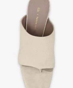 Gia Borghini Flats Perni Flip Flop Mule Sandal In Sand