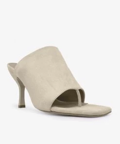 Gia Borghini Flats Perni Flip Flop Mule Sandal In Sand