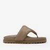 Gia Borghini Perni Padded Flip Flop Flat Sandal In Taupe Flats