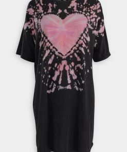 Raquel Allegra Just In Petal Sparkle Tie Dye T-Shirt Dress