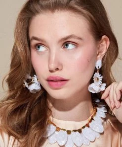 Lele Sadoughi Bags & Accessories Petite Rapunzel Earrings Mother Of Pearl