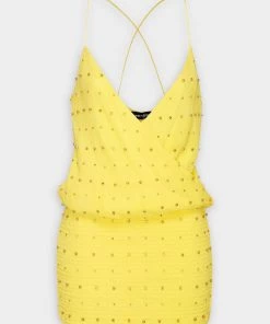Retrofete Petra Dress In Yellow