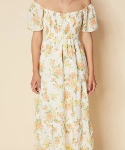 FAITHFULL THE BRAND Philippa Midi Dress In Velma Floral Print Just In