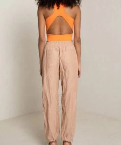 A.L.C. Pierce Knit Bodysuit In Orange Twist