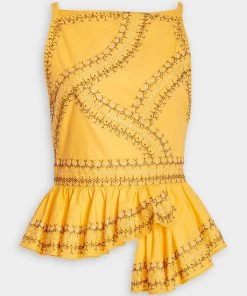 Ulla Johnson Pilar Top In Papaya