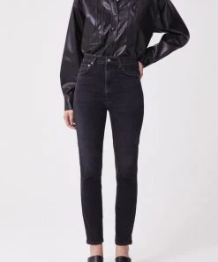 AGOLDE Pinch Waist Ultra High Rise Skinny In Hotline