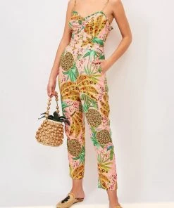 FARM Rio Pink Mixed Fruits Jumpsuit Featured Designers