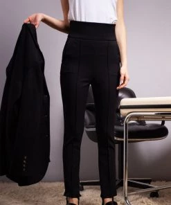 Loulou Studios Pinzon High-Waisted Tapered Pants In Black Just In