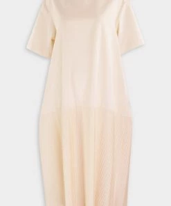 Gia Studios Pleated Midi Dress In Cream Just In
