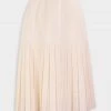 Gia Studios Just In Pleated Midi Skirt In Cream