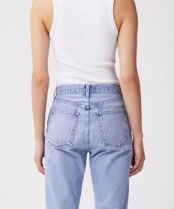 AGOLDE Just In Poppy Scoop Neck Tank In Tissue