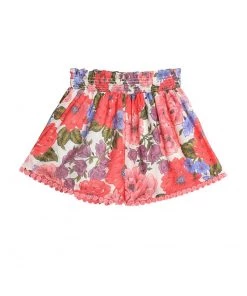 ZIMMERMANN KIDS Poppy Shirred Waist Short Kids