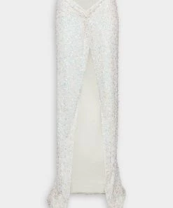 Retrofete Just In Portina Skirt In Iridescent White