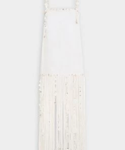 ZIMMERMANN Featured Designers Postcard Shell Fringe Dress In Ivory