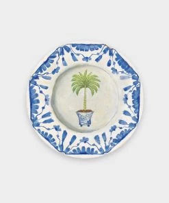 Caspari Potted Palms China Paper Salad & Dessert Home & Beauty