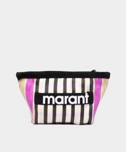 Isabel Marant Featured Designers Powden Pouch In Black Pink