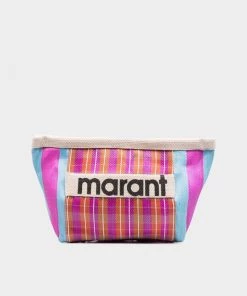 Isabel Marant Featured Designers Powden Pouch In Blue Pink