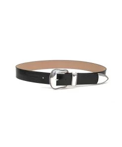 B-Low The Belt Bags & Accessories Villain Croco Belt Black Silver