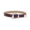 B-Low The Belt Bags & Accessories Villain Croco Belt Burgundy Silver