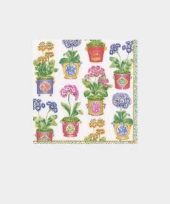 Caspari Primroses Paper Cocktail Napkins Home & Beauty