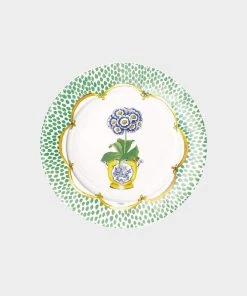 Caspari Primroses Paper Salad & Dessert Plates