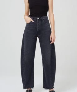 AGOLDE Just In Priya Asymmetric Tank Top In Black