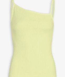 AGOLDE Priya Asymmetric Tank Top In Blonde Just In