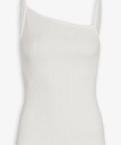 AGOLDE Priya Asymmetric Tank Top In Powder