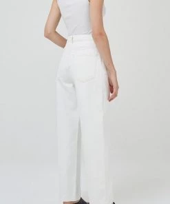 AGOLDE Priya Asymmetric Tank Top In Powder