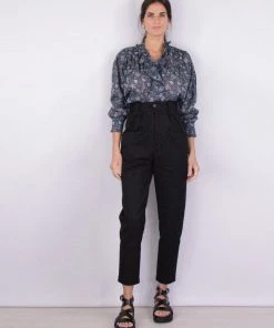 Isabel Marant Étoile Pulcina Pants In Faded Black