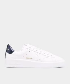 Golden Goose Just In Pure-Star White And Navy Men Sneaker