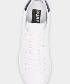 Golden Goose Just In Pure-Star White And Navy Men Sneaker
