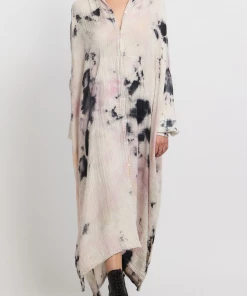 Raquel Allegra Caftan Shirt In Pastel Black Just In