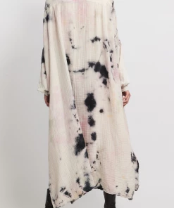 Raquel Allegra Caftan Shirt In Pastel Black Just In