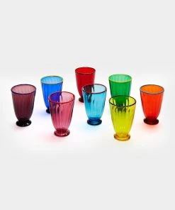 La DoubleJ Housewives Rainbow Glasses - Set Of 8