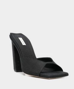 Gia Borghini Rosie Square Toe Sandals In Black