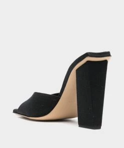 Gia Borghini Rosie Square Toe Sandals In Black