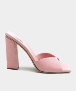 Gia Borghini Rosie Square Toe Sandals In Pink Just In