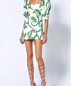 ALEXIS Just In San Paolo Dress In Giardino Bianco