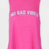Spiritual Gangster Vibes Crop Tank In Bright Rose Just In