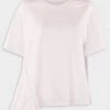 3.1 Phillip Lim Just In Short Sleeve Draped Combo T-Shirt In White